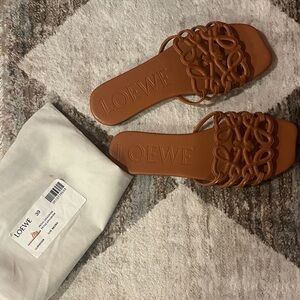 Women's Tan Leather Sandals